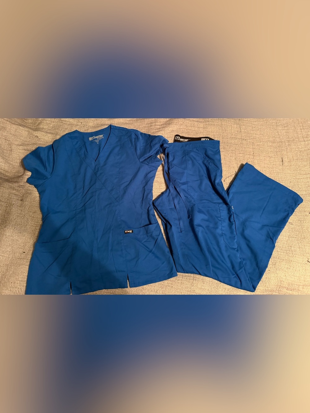 Grey's Anatomy Women’s Scrub Set - Royal Blue Medium